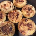 plum＊'s cooksnap of when they made 糖質オフ！ベーコン＆チーズ☆おからお焼き.
