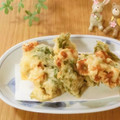 ももいろさくら's cooksnap of when they made ヨモギと竹輪のかき揚げ.