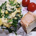 まあちゃんとペロ's cooksnap of when they made [基本]我が家の簡単ニラ玉(オムレツ風).