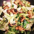 ♬あじさいのレシピ♬'s cooksnap of when they made 簡単！油揚げ＋きゃべつ＋豆板醤の野菜炒め.