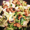 ♬あじさいのレシピ♬'s cooksnap of when they made 簡単！油揚げ＋きゃべつ＋豆板醤の野菜炒め.