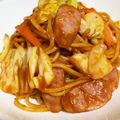 Ｒieo♪'s cooksnap of when they made キャベツとソーセージのナポリタン.