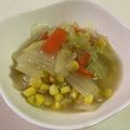 papikun's cooksnap of when they made 優しいお味♡白菜とコーンのあっさり煮♫.