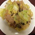 ミルクティーロビン's cooksnap of when they made 豚肉とキャベツと白滝の炒め物.