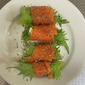 splendeur's cooksnap of when they made スモークサーモンのチーズサラダ・おつまみ.