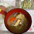 ポラリス管理栄養士's cooksnap of when they made 舞茸入り♫味噌入り具沢山のけんちん汁.