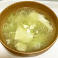 chou*'s cooksnap of when they made 祖母の味＊みぞれ汁（豆腐＋長ネギ）.