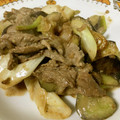 半熟王子's cooksnap of when they made ナスとネギと牛肉の胡麻ソース.