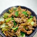♪ゆかたん♡'s cooksnap of when they made 豚肉とチンゲン菜のマヨ炒め.