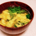 桜月❀咲良mommy's cooksnap of when they made ♪簡単三つ葉のかきたま汁.