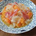 やなぎだまこ's cooksnap of when they made 生ハムとみかんの大根サラダ.