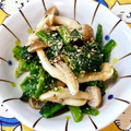 にきけん's cooksnap of when they made ★ほうれん草としめじのごま和え★.