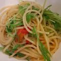 meise17's cooksnap of when they made トマトとニンニクのオイルパスタ.