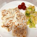 ひさなーず's cooksnap of when they made 肉そぼろとじゃがチーズの餃子包み焼き.