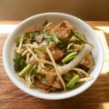 花時計咲いた's cooksnap of when they made ガッツリ飯！ 豚バラ肉のニラにんにく丼.