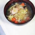 白玉蘭花's cooksnap of when they made ウィンナーと野菜のコンソメスープ.