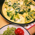eikosansan's cooksnap of when they made 簡単節約☆豆腐とほうれん草の卵とじ.