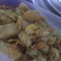 もりのりころ's cooksnap of when they made キャベツと油揚げのからし和え♪.