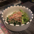 ひもすどり's cooksnap of when they made 電子レンジで簡単♪　ほうれん草のおひたし.