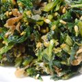 いっちゃんばあばあ～'s cooksnap of when they made 農家直伝　八尾若ごぼうの葉の煮びたし.