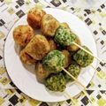nanaねぇ。's cooksnap of when they made ✿お花見に〜じゃがいも三色団子〜✿.