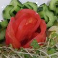 りゅうどん's cooksnap of when they made ひと手間かけよう！トマトの薔薇(飾り切り.