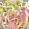 イムガヨン's cooksnap of when they made 4分でレンチン！キャベツとベーコンうどん.
