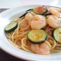 osenoriri's cooksnap of when they made 海老とズッキーニのパスタ.