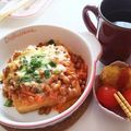 夕湖★'s cooksnap of when they made 厚揚げグラタン☆キムチーズ納豆☆.
