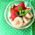 ふたごゆき's cooksnap of when they made いちごバナナ胡桃で♡はちみつヨーグルト.