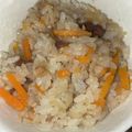 まーちゃんとみーくん's cooksnap of when they made ツナ缶で簡単！秋の炊き込みご飯.