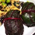 matoryotan's cooksnap of when they made スイスチャードの菜飯おにぎり.