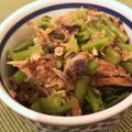 ●こうめ●'s cooksnap of when they made 大根の葉と鯖缶の炒め煮イワシ缶でも〜.