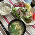 ぐりtoぐら's cooksnap of when they made 豚しゃぶのごまだれ.