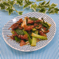 Satoco❋'s cooksnap of when they made 簡単！ほたるいかとわけぎのにんにく炒め.