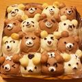mamanさん's cooksnap of when they made 2色のくまのちぎりパン.