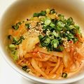 azbjbn's cooksnap of when they made ♫もりもり大根ナムルのキムチ和え♫.