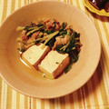yesmama's cooksnap of when they made 娘に伝えたい＊簡単♪水菜と豚肉の煮物＊.