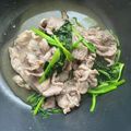 クックEVWZ3X☆'s cooksnap of when they made ほうれん草と豚バラのさっぱりポン酢煮浸し.