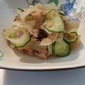 まぁのすけ。's cooksnap of when they made 玉ねぎとツナときゅうりの和えもの.