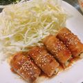 しばちゃそ's cooksnap of when they made チーズちくわの豚バラ巻き♪.