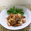 れんみん94's cooksnap of when they made 日本酒ビールに合うササミと搾菜のあえもの.