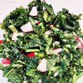 ありすWithキッズ's cooksnap of when they made 菜花とラディッシュサラダ マスタードあえ.