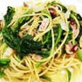 4葉のぶたぶた's cooksnap of when they made 菜の花ときのこのペペロンチーノ.