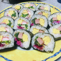 くりすたるけいこ's cooksnap of when they made 簡単☆華やか☆スパム巻き寿司☆.
