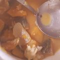 月✳Iris's cooksnap of when they made カボチャ・玉ねぎと鶏ひき肉の味噌汁.