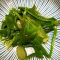 マコミコ's cooksnap of when they made 旬の味でおつまみ☆生めかぶの生姜ポン酢！.