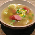 Carroty's cooksnap of when they made 春キャベツとソーセージのらくちんスープ.