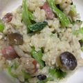 あすまるクッキング's cooksnap of when they made 豚こまと小松菜・舞茸のゴマ照り焼き！.