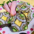 和歌舞華's cooksnap of when they made 【飾り巻き寿司】四海巻き.
